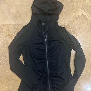 Athleta UPF hooded zip up jacket size Small